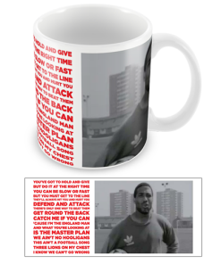 John Barnes Rap World In Motion Lyrics England 1990 World CupWorld Cup Mug