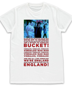 England World Cup Vindaloo Fat Les 1998 White T-Shirt