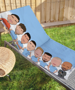 Man City 2024-25 Vector Heroes Beach Towel