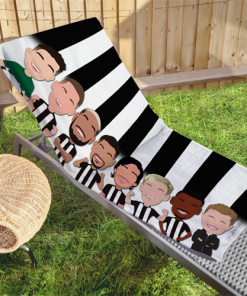 Newcastle Utd 2024-25 Vector Heroes Beach Towel