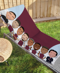 Aston Villa 2024-25 Vector Heroes Beach Towel