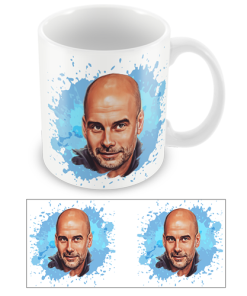 Football Icons Mug Pep Guardiola Man City