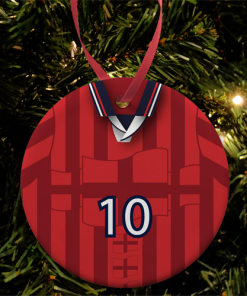 England Retro Away Shirt 1998 Christmas Tree Decoration