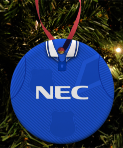 Everton Retro Home Shirt 1994 Christmas Tree Decoration