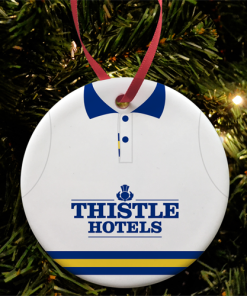 Leeds Utd Retro Home Shirt 1993 Christmas Tree Decoration