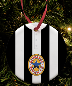 Newcastle Utd Retro Home Shirt 1996 Christmas Tree Decoration