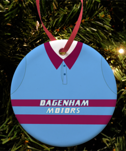 West Ham Utd Retro Away Shirt 1995 Christmas Tree Decoration