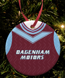 West Ham Utd Retro Home Shirt 1993 Christmas Tree Decoration