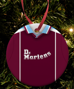 West Ham Utd Retro Home Shirt 1999 Christmas Tree Decoration