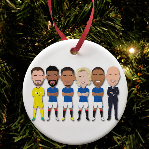 Rangers Players Christmas Tree Decoration