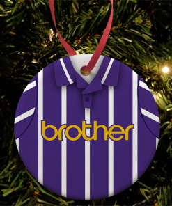 Man City Away 1993 Retro Kit Christmas Tree Decoration