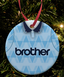 Man City Home 1989 Retro Kit Christmas Tree Decoration