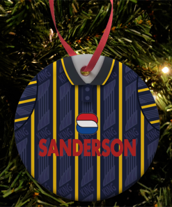 Sheffield Wednesday Away 1993 Retro Kit Christmas Tree Decoration