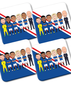 Rangers 2023-24 Vector Heroes Coasters Pack Of 4