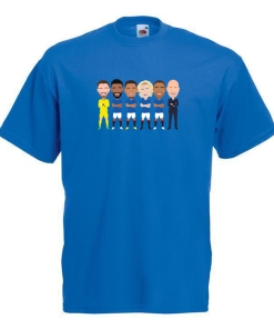 Rangers 2023-24 Vector Heroes Players Royal Blue T-Shirt