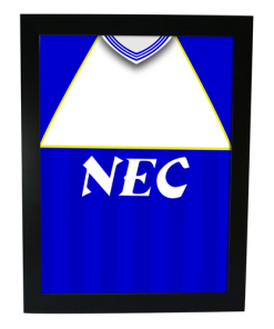 Everton Home 1985 Retro Kit Framed Print