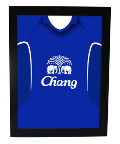 Everton Home 2005 Retro Kit Framed Print