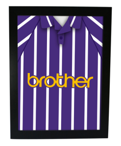 Man City Away 1993 Retro Kit Framed Print