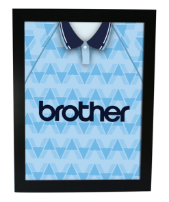 Man City Home 1989 Retro Kit Framed Print