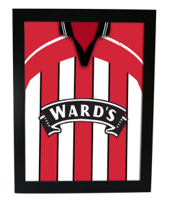 Sheffield Utd Home 1998 Retro Kit Framed Print