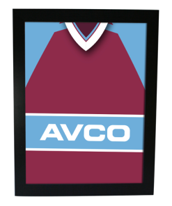 West Ham Utd Home 1984 Retro Kit Framed Print