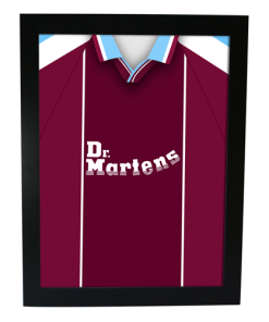 West Ham Utd Home 1999 Retro Kit Framed Print