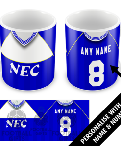 Everton Home 1985 Personalised Retro Kit Mug