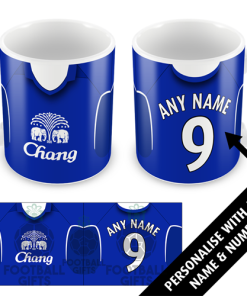 Everton Home 2005 Personalised Retro Kit Mug