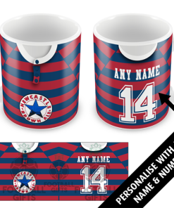 Newcastle Away 1995 Personalised Retro Kit Mug