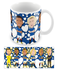 Rangers Love Hearts Valentines Mug