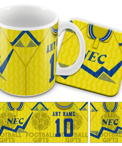 Everton Away 1991 Retro Kit Mug and Coaster Set