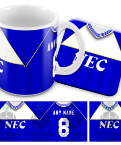 Everton Home 1985 Retro Kit Mug and Coaster Set