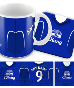 Everton Home 2005 Retro Kit Mug and Coaster Set