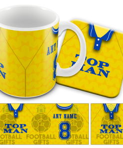 Leeds Away 1989 Retro Kit Mug and Coaster Set