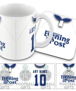 Leeds Home 1992 Retro Kit Mug and Coaster Set