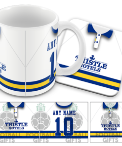 Leeds Home 1993 Retro Kit Mug and Coaster Set