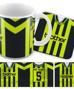 Man City Away 1999 Retro Kit Mug and Coaster Set