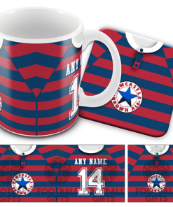 Newcastle Away 1995 Retro Kit Mug and Coaster Set