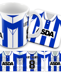 Sheffield Wednesday Home 1991 Retro Kit Mug and Coaster Set