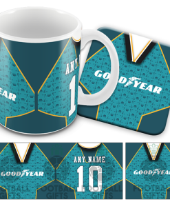 Wolves Away 1996 Retro Kit Mug and Coaster Set