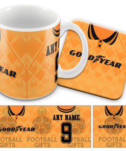 Wolves Home 1991 Retro Kit Mug and Coaster Set