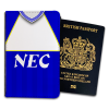 Everton Home 1985 Retro Kits Passport Holder