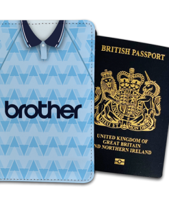 Man City Home 1989 Retro Kits Passport Holder