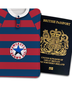 Newcastle Utd Away 1995 Retro Kits Passport Holder