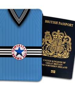 Newcastle Utd Away 1996 Retro Kits Passport Holder