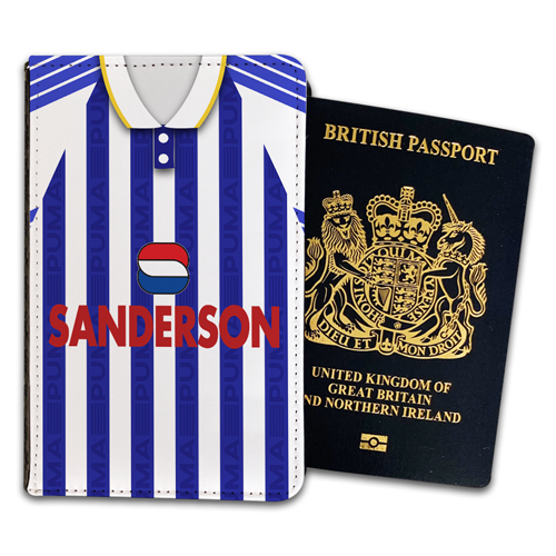 Sheffield Wednesday Home 1993 Retro Kits Passport Holder