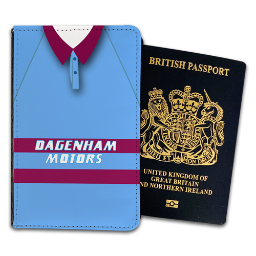 West Ham Utd Away 1995 Retro Kits Passport Holder