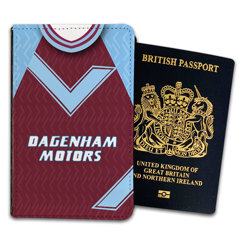 West Ham Utd Home 1993 Retro Kits Passport Holder