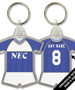 Everton Home 1985 Classic Kits Retro Shirt Keyring