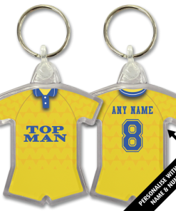Leeds Utd Away 1989 Classic Kits Retro Shirt Keyring